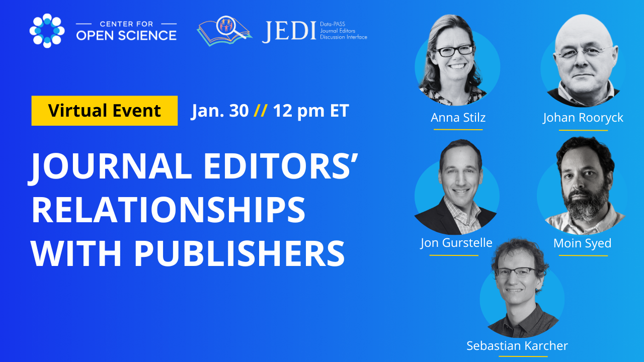 Journal Editors' Relationships with Publishers