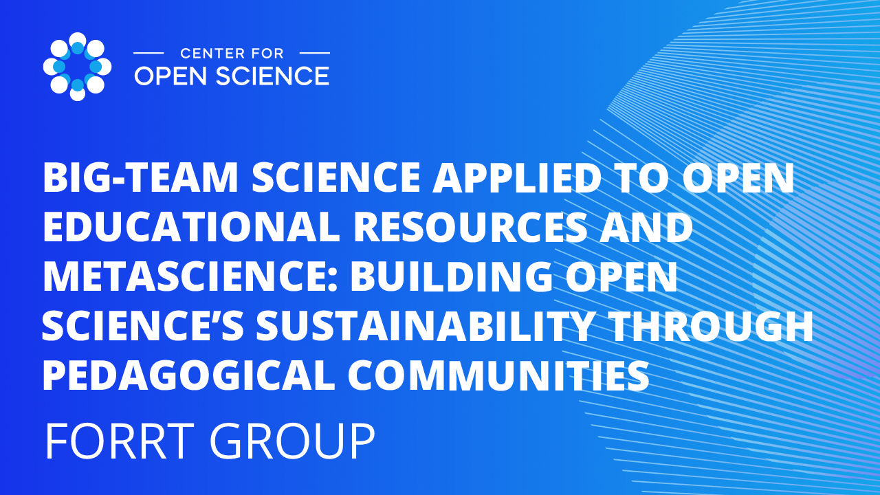 大团队科学应用于开放教育资源和元科学